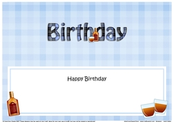 Large DL HAPPY BIRTHDAY insert