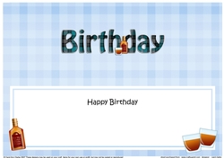 Large DL HAPPY BIRTHDAY insert