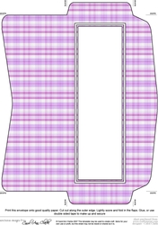 Mini DL (80 x 215mm) Tartan Plaid envelope