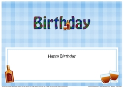 Large DL HAPPY BIRTHDAY insert