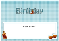 Large DL HAPPY BIRTHDAY insert