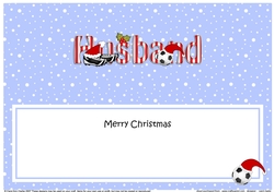 Large DL Merry Christmas HUSBAND insert