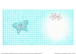 Fluttery Butterfly Insert Square Portrait
