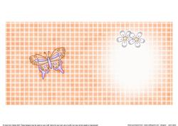 Fluttery Butterfly Insert Square Portrait