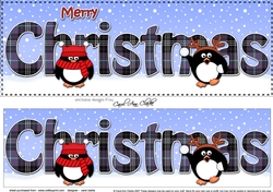 Large DL MERRY CHRISTMAS 3D decoupage 