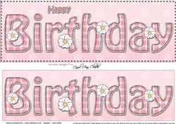 Large DL HAPPY BIRTHDAY 3D decoupage