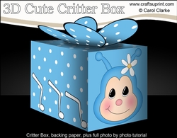 3D Cute Critter Treat Box Gift Set Mini Kit - Butterfly