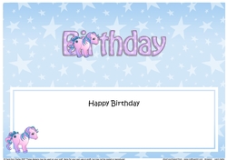 Large DL HAPPY BIRTHDAY insert