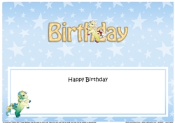 Large DL HAPPY BIRTHDAY insert