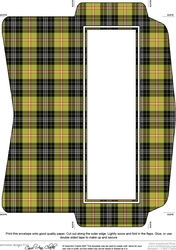 Mini DL (80 x 215mm) Tartan Plaid envelope