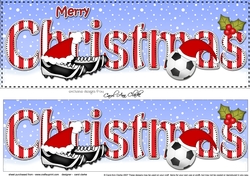Large DL MERRY CHRISTMAS 3D decoupage