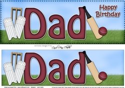 Large DL Happy Birthday DAD 3D decoupage