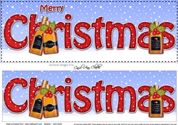 Large DL MERRY CHRISTMAS 3D decoupage 