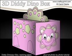 3D Cute Diddy Dino Treat Box Gift Box Mini Kit - Phearsome