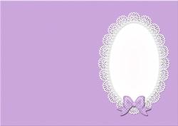 A5 Pearls and Lace Card Front or Insert