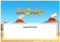 Large DL HAPPY BIRTHDAY insert