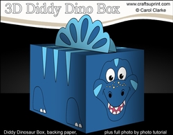 3D Cute Diddy Dino Treat Box Gift Box Mini Kit - Geico