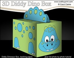 3D Cute Diddy Dino Treat Box Gift Box Mini Kit - Lizard