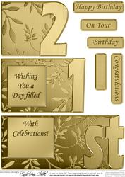 21st Elegant Metallic Book Sheet
