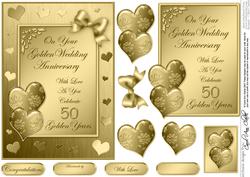 Elegant Romance Quick Card with 3D Decoupage