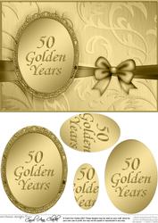 A5 Elegant Metallic Greeting Quick Card with Pyramage