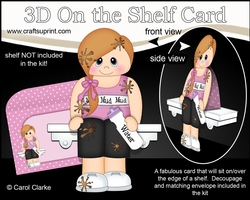 3D On the Shelf Card Kit - Steff is doing the Mud Run!