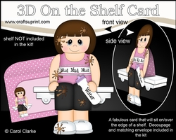 3D On the Shelf Card Kit - Danni is doing the Mud Run!