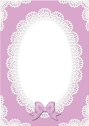 A4 Pearls and Lace Card Front