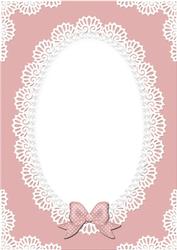 A4 Pearls and Lace Card Front