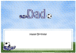Large DL Happy Birthday DAD insert