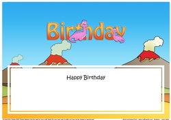 Large DL HAPPY BIRTHDAY insert