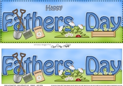 Large DL HAPPY FATHERS DAY 3D decoupage