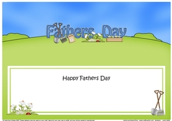 Large DL HAPPY FATHERS DAY insert