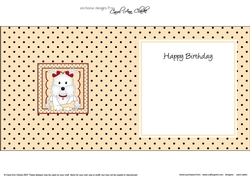 Cute Little Westie Dog square landscape insert