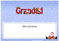 Large DL Merry Christmas GRANDAD insert