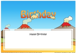 Large DL HAPPY BIRTHDAY insert