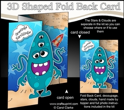 3D Shaped No-Hole Fold Back Mini Kit - Cute Alien Zash