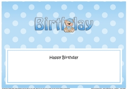Large DL HAPPY BIRTHDAY insert