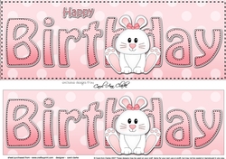 Large DL HAPPY BIRTHDAY 3D decoupage