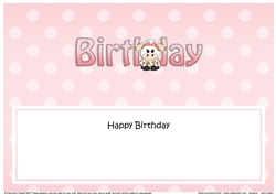 Large DL HAPPY BIRTHDAY insert