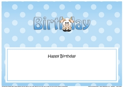 Large DL HAPPY BIRTHDAY insert