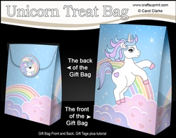 3D Gift Bag Mini Kit -  Cute Little Unicorn Magic