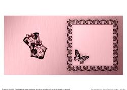 Elegant Boudoir Matching Insert Square Portrait