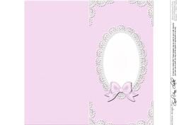 Dl Pearls and Lace Card Front or Insert