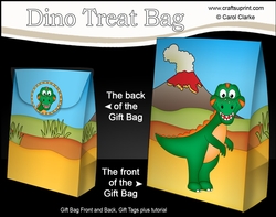 3D Gift Bag Mini Kit - Cute Little Dinosaur Rampardos