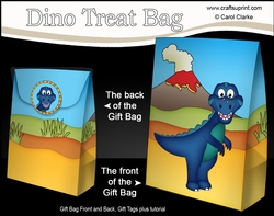 3D Gift Bag Mini Kit - Cute Little Dinosaur Geico
