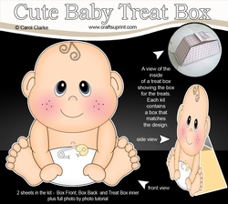 3D Cute Baby Treat Box Gift Set Mini Kit - Cute Little Baby Jude