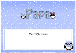 Large DL Merry Christmas PAPA insert