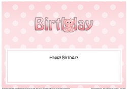 Large DL HAPPY BIRTHDAY insert