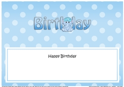 Large DL HAPPY BIRTHDAY insert